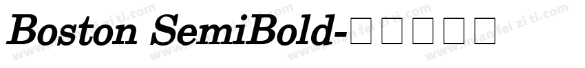 Boston SemiBold字体转换